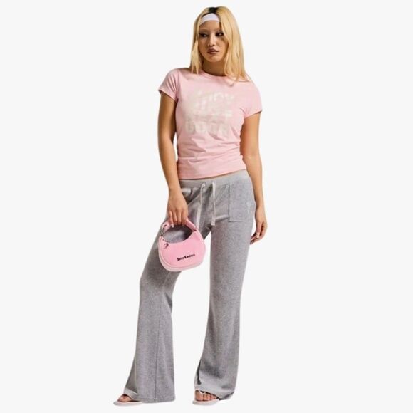 Juicy Couture JUICY GIRL NEXT DOOR Hilton Glitter T-Shirt Juicy Pink Sz X-Large - Picture 9 of 9